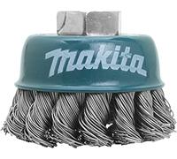 MAKITA D-24119 - Cepillo de alambre de 60 mm insercion m14 con forma copa ondulada de acero trenzada 0,5 mm