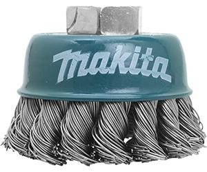 MAKITA D-24119 - Cepillo de alambre de 60 mm insercion m14 con forma copa ondulada de acero trenzada 0,5 mm