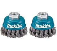 Makita D-24119 - Grata cónica ondulada de acero trenzado, 60mm (Paquete de 2)