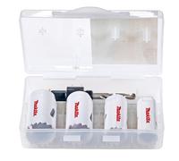 Makita D-33641 - Kit de sierras de corona 22 25 29 32 mm + adaptador + broca