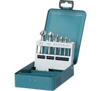Makita D-42204 - Juego de avellanadores cónicos (6 piezas, en caja de metal, corte de 90°, diámetro 6,3 - 20 mm,