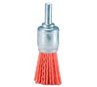 Makita D-45668 -Cepillo de Nylon de Acabado de 12mm vastago 6mm Grano 80 Espesor 1.4 mm, Negro