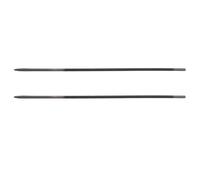 Makita D-67359 - Lima redonda de 4,0 mm, 256 mm de largo, comportamiento suave, para limar cadenas de sierra con 3/8" LP y 1/4" (2 unidades)