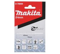 Makita D-78069 Broca para metal HSS-GS 4,0 x 75 mm