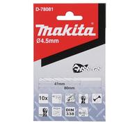Makita D-78081 Broca para metal HSS-GS 4,5 x 80 mm