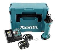 Makita DCO 180 RTJ - Cortador giratorio con batería (18 V, 2 baterías de 5,0 Ah, cargador y Makpac)