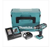 Makita DDF 482 RT1J - Taladro atornillador con batería (18 V, 62 Nm, 1 batería de 5,0 Ah, cargador en Makpac 2)