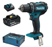 Makita DDF482RF1J - Taladro atornillador inalámbrico + 1 batería 3Ah + cargador + estuche Makpac