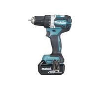Makita DDF484T1J - Taladro atornillador (54 Nm, BL LXT, 18 V, 18 V, 5 Ah, Li-ion BL1850B + estuche Makpac)