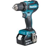 Makita DDF485RTJ Taladro Percutor a Batería 18V, Capacidad de Perforación 3.8 cm en Madera y 1.3 cm en Acero, 1900 RPM
