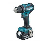 Makita DDF487RFE Taladro atornillador de batería con 2 baterías LXT, máquina sin cable