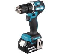 Makita DDF487RFE3 Destornillador Eléctrico 18V, Mango de Pistola, 1700 RPM, Batería Incluida