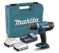 Makita DF488D004 Taladro Atornillador, 18V, 42Nm, 2,0Ah, 2 Baterías