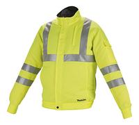 Makita DFJ214Z3XL - Chaqueta para ventilador, 18 V, color amarillo fluorescente, talla XXX