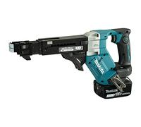 Makita DFR551RTJ - Destornillador de alimentación automática sin escobillas LXT de iones de litio de 18 V completo con 2 baterías de 5.0 Ah y cargador suministrado en una funda Makpac