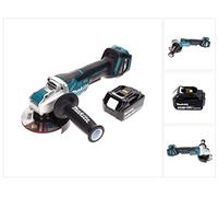 Makita DGA 519 M1 Snoerloze Haakse Slijper 18V 125mm Sin escobillas X-Lock + 1x batería 4.0Ah - zonder lader