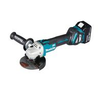 Makita DGA511RTJ Amoladora Angular a Bateria 18V 125mm 8500 RPM Motor sin Escobillas Incluye Empuñadura y Funda