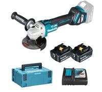 Makita DGA513RTJ 2x 5Ah Batería 18V + MAKPAC