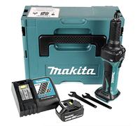 Makita DGD 800 RT1J - Lijadora recta con batería de 18 V + 1 batería de 5,0 Ah + cargador + Makpac