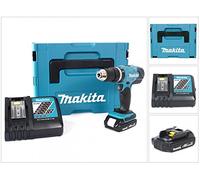 Makita DHP 453 y1j de D 18 V Batería atornillador inalámbrico en Makpac Incluye BL 1815 N batería + cargador DC18RC