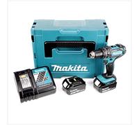 Makita DHP 482 RFJ - Batería de iones de litio de 18 V de percusión inalámbrica en estuche MAKPAC + 2 x BL 1830 3.0 Ah batería + DC 18 RC cargador