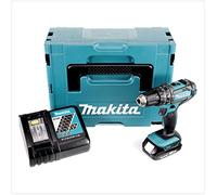 Makita DHP 482 Y1J P - Atornillador de impacto (batería de ion de litio de 18 V, incluye batería BL 1820 de 2,0 Ah, cargador DC 18 RC)
