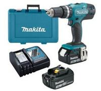 MAKITA DHP453RFE Taladro de Martillo 2 Batería 18 Voltio 3Ah