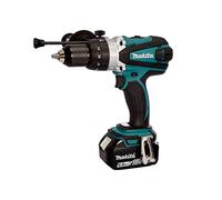Makita Dhp458 g1 - Taladro atornillador de percusión (91 Nm Lxt 18 V + 1 batería de 18 V 6 Ah Li-Ion Bl1860B)
