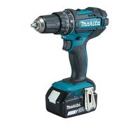 Makita DHP482RFX9 Taladro Percutor Atornillador 18V Sin Escobillas, 2 Baterías 3 Ah, 1900 RPM, Capacidad 1.3 cm, Incluye 92 Brocas y Maletín