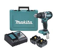 Makita DHP484RTE - Juego de taladro atornillador compacto sin escobillas (18 V)