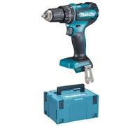 Makita Taladro atornillador de percusión DHP485ZJ 18 V, incluye estuche Makpac