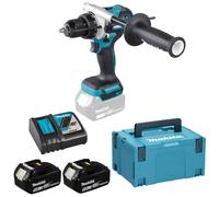 Makita DHP486RTJ Taladro atornillador de impacto 18V BL 130Nm 2x5,0 Ah MAKPAC