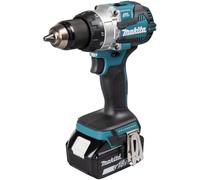 Makita DHP489RTJ Taladro Percutor Eléctrico Sin Escobillas 18V 1800 RPM Mango de Pistola 1/2" Negro Azul