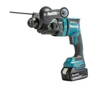 Makita DHR182ZU - Martillo combinado con batería SDS Plus (sin batería, incluye extracción de polvo y adaptador inalámbrico AWS, 18 V, potencia de impacto individual máx. 1,7 julios)