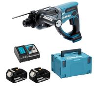 Makita DHR202RTJ Martillo Perforador + 2 Baterías + Maletín + Cargador