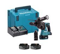 Makita DHR243RMJ - Martillo perforador (incluye 2 baterías y cargador, 18 V, 4,0 Ah)
