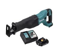 Makita DJR 186 RA1 - Sierra de sable (batería, 18 V, batería de 2,0 Ah, cargador)