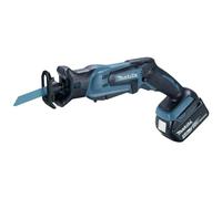 Makita DJR183RT1J - Sierra de sable (3000 spm, 1,3 cm, 5 cm, 1,5 m/s², 76 dB, Negro, Azul)