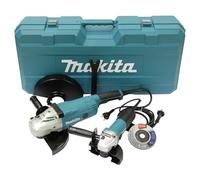 Makita DK0054G GA9020R + 9558HNR - Juego de amoladora angular con maletín de transporte