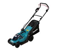 Makita DLM330RM Cortacésped manual a batería 18V, ancho corte 33 cm para 450 m2, altura 2-8 cm, bolsa 30L