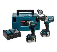 Makita DLX2176TJ 18V Li-Ion accu klopboor-/schroefmachine (DHP481) & Slagschroevendraaier (DTD154) combiset (2x 5.0Ah accu) in Koffer