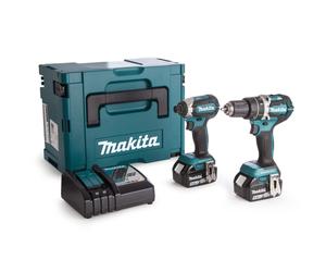 Makita DLX2180TJ 18V Combi sin Escobillas Taladro Y Impacto Conductor Twin De (2