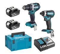 MAKITA Kit DLX2189TJ (DDF484 + DTD153 + 2 x 5,0 Ah + DC18RC + MAKPAC 3)