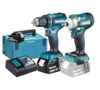 MAKITA Kit DLX2452TJ (DDF485 + DTW300 + 2 x 5,0 Ah + DC18RC + MAKPAC 3)