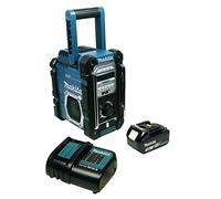 Makita DMR 112 - Radio para Obras con Dab+ y Bluetooth, batería de 3 Ah y Cargador