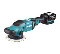 Makita DPO600RTE - Pulidor de órbita sin escobillas LXT de iones de litio de 18 V, incluye 2 baterías de iones de litio de 5,0 Ah y cargador en una bolsa de herramientas