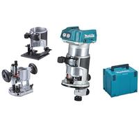 Makita drt50zjx2 batería de fresadora Incluye 3 Multifunción Module en Makpac, 800 W, 18 V