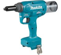 Makita DRV250Z Remachadora de batería, 18V, 20kN, 2.4-6mm, Negro/Azul, Sin Batería
