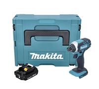 Makita DTD 152 A1J - Atornillador de impacto inalámbrico (18 V, 165 Nm, 1/4", batería de 2,0 Ah, sin cargador)
