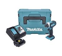 Makita DTD 152 RA1J - Atornillador de impacto (18 V, 165 Nm, 1/4", batería de 2,0 Ah, cargador y Makpac)